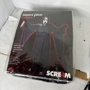 Fun World 2011 Scream 4 ghost face costume Teen Standard Mask, Robe & Belt New